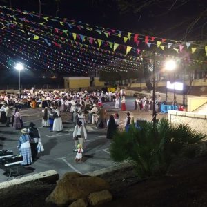 Традиционный канарский праздник "Bailes de Taifas" в Сан Исидро на острове Тенерифе.