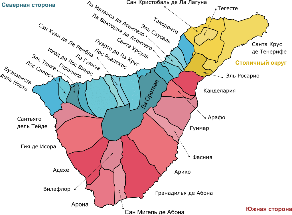 Муниципалитеты Тенерифе